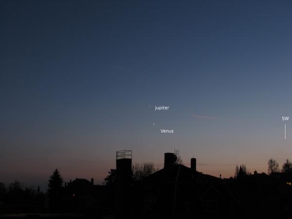 Venus und Jupiter am 29.11.2008