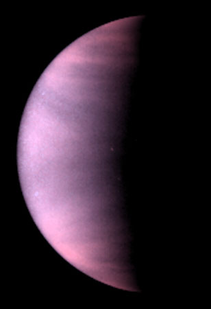 Venus in Halbphase