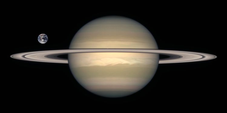 Groessenvergleich Erde Saturn