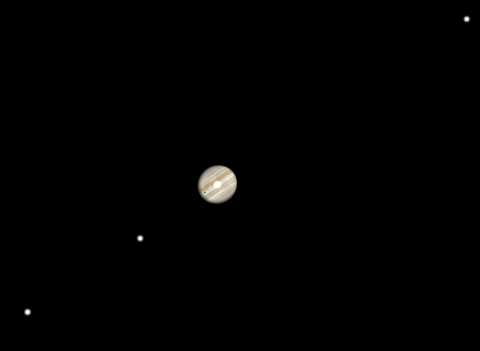 Jupiter mit Io-Schatten