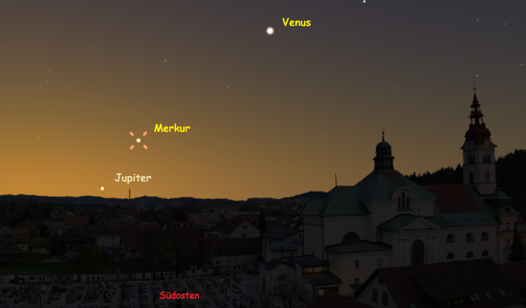 Abendhimmel mit Merkur